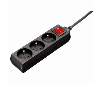 Listwa zasilająca Hama HAMA "STANDARD" 3GN, 3M (CZARNA) #